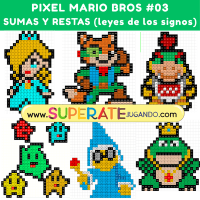 Pixel Mario Bros 3 - Sumas y Restas SIGNOS